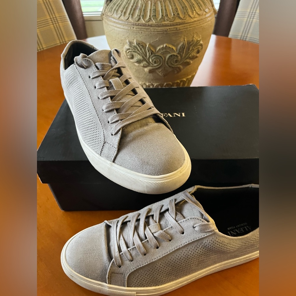 Casual suede sneakers with original shoe box. Worn a few times.